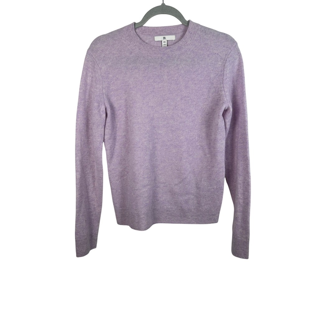Banana Republic Sweater Womens XS Purple Excellent Cashmere Crew Neck 2730